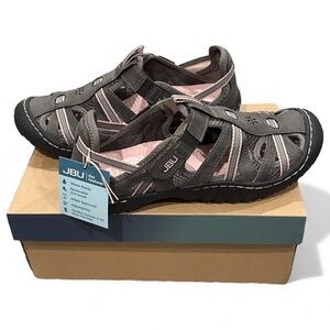JBU Women's REGIONAL WATER READY Sandals Size 7W CHARCOAL/PETAL NIB